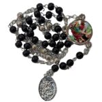 Special St Michael Rosary for Praying with St Michael Pendant | Chaplet of St Michael with Prayer (Blue)