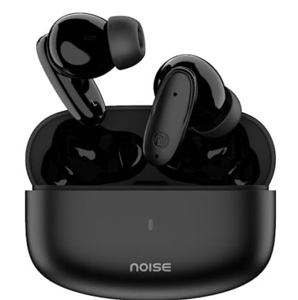 Noise Buds Connect Truly Wireless in Ear Earbuds with 50H Playtime, Quad Mic with ENC, Instacharge(10 min=120 min), 13mm Driver, Hyper Sync, and BT v5.2 (Carbon Black)