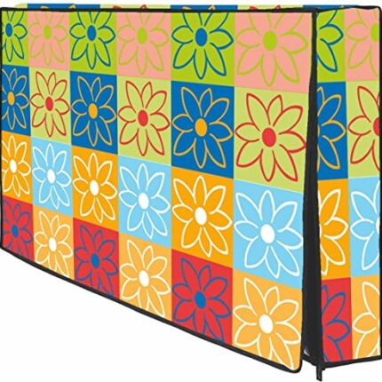 Wacky PVC Dustproof, Waterproof Printed 55 Inch LED TV Cover with Transparent Polythene Layer Compatible for Sony, Mi, Kodak LED TV