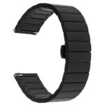 ACM Watch Strap Stainless Steel Metal 22mm compatible with Fossil Gen 5 Carlyle Smartwatch Belt Matte Finish Luxury Band Black