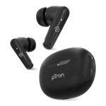 pTron Bassbuds Astra in-Ear TWS Earbuds with Stereo Sound, 34Hrs Playtime, Stereo Calls, Bluetooth V5.3 Headphones with Quick Pairing, Touch Control, Voice Assistant, Type C Charging & IPX4 (Black)