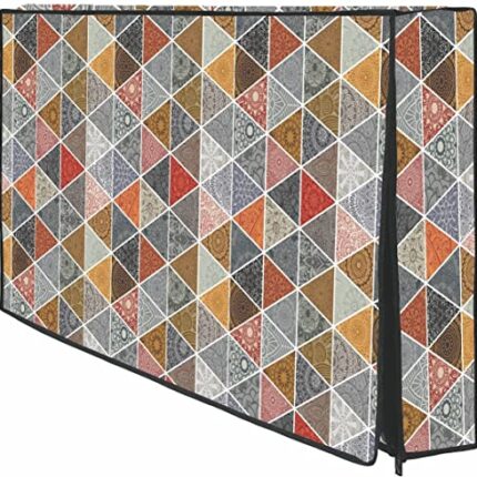 Wacky PVC Dustproof, Waterproof Printed 50 Inch LED TV Cover with Transparent Polythene Layer Compatible for Sony, Mi, Kodak LED TV