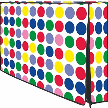Wacky PVC Dustproof, Waterproof Printed 55 Inch LED TV Cover with Transparent Polythene Layer Compatible for Sony, Mi, Kodak LED TV