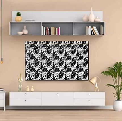 Wacky PVC Dustproof, Waterproof Printed LED TV Cover with Transparent Polythene Layer Compatible for 32 Inches Sony, Mi, Kodak LED TV (Multicolor)