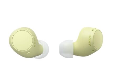 Sony WF-C510 Truly Wireless Bluetooth Earbuds with Mic, TWS, Up to 22 Hours Battery, Ambient Sound Mode, Small and Comfortable, IPX4- Yellow