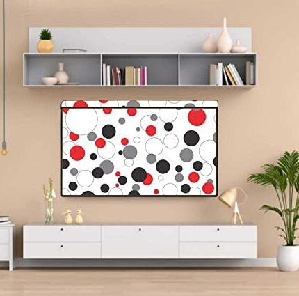 Wacky PVC Dustproof, Waterproof Printed LED TV Cover with Transparent Polythene Layer Compatible for 43 Inches Sony, Mi, Kodak LED TV (Multicolor)