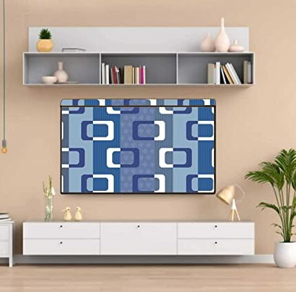 WACKY PVC Dustproof, Waterproof Printed LED TV Cover With Transparent Polythene Layer Compatible for 32 Inches Sony, Mi, Kodak LED TV (Multicolor)