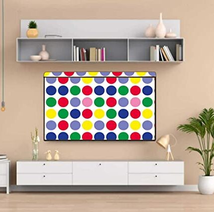 Wacky PVC Dustproof, Waterproof Printed LED TV Cover with Transparent Polythene Layer Compatible for 43 Inches Sony, Mi, Kodak LED TV (Multicolor)