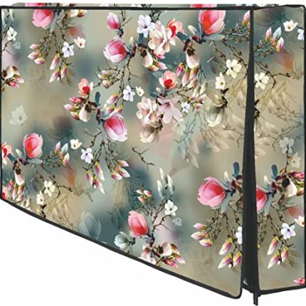 Wacky PVC Dustproof, Waterproof Printed 50 Inch LED TV Cover With Transparent Polythene Layer Compatible for Sony, Mi, Kodak LED TV