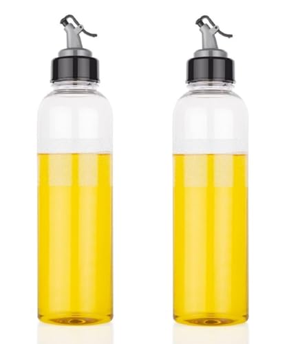 NARIYA Plastic Oil Dispenser Bottle for Kitchen Leakproof Cooking Oil Container Kitchen Tool (1000 Ml, Pack of 2)