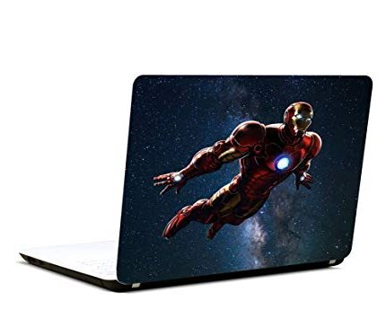 5 Ace HD Iron Man T Laptop Skin, for 10 to17inch for Dell, Lenovo, Acer, HP, Sony,Apple,MacBook (Multi Color,Vinyl)