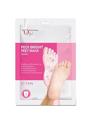 O3+ Pedi Bright Foot Socks Cream Mask