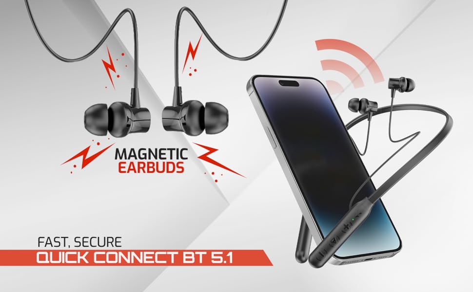 Magnetic Earbuds Bluetooth neckband headphone