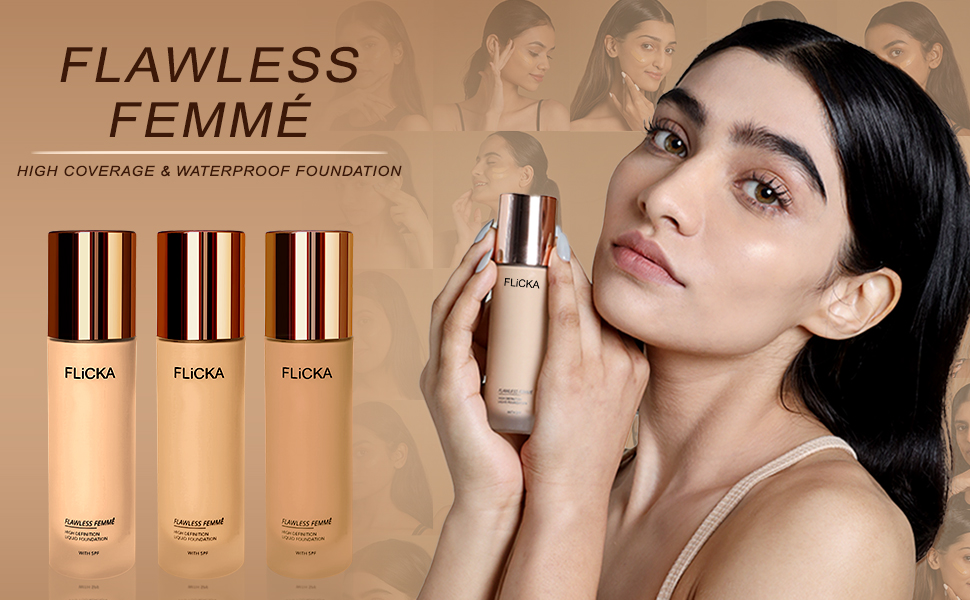 FLiCKA Flawless Femme High Coverage Liquid Foundation