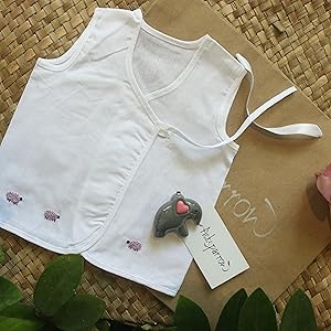 Baby embroidered vests