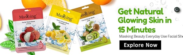 Masking Facial sheet Mask for Women Glowing skin