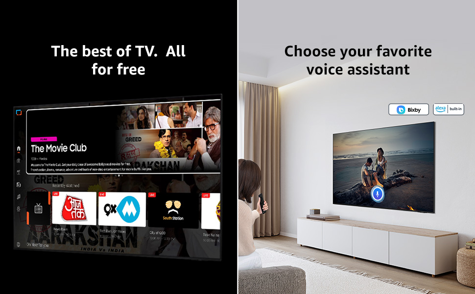 Samsung TV Plus Multiple Voice Assistant