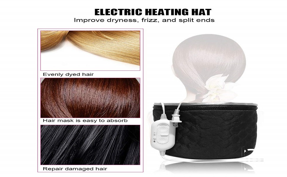 uty Cap,Hair Steamer Thermal Heat Cap