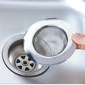 Skywalk Stainless Steel Strainer Kitchen Drain Basin Basket Filter Stopper, SPN-RECPP