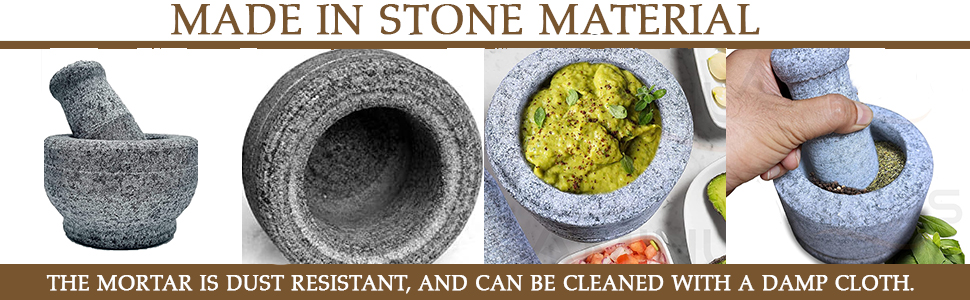 Subaa Stone Mortar and Pestle Set for Spices , SPN-MX9E8