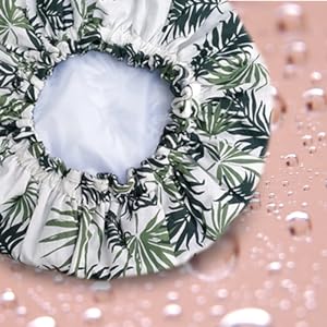 Water Resistant Printed Shower Cap