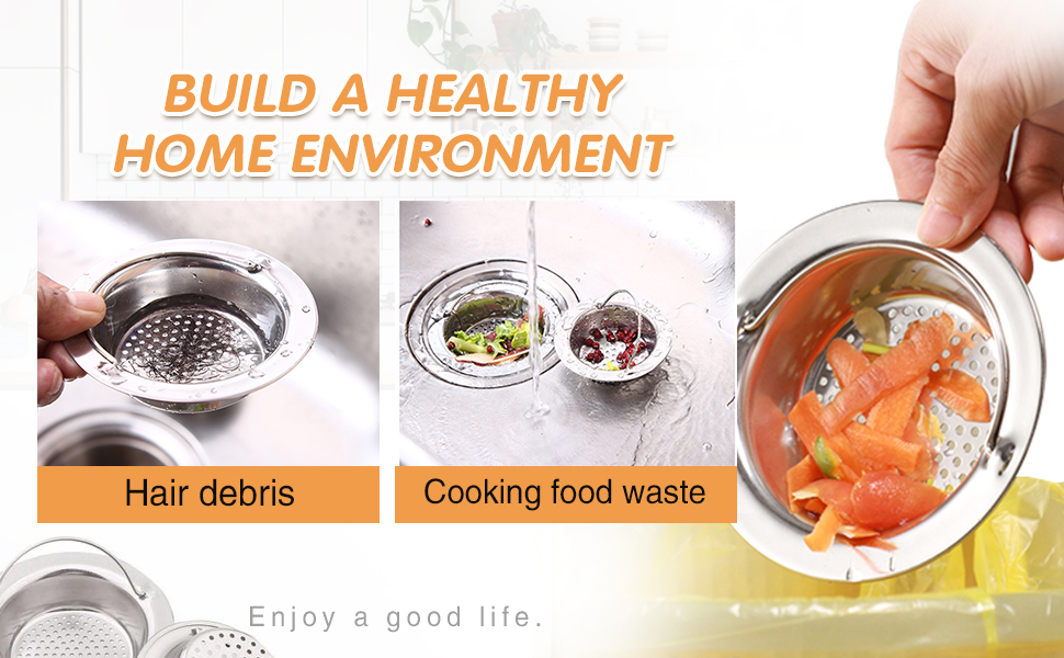 Healthy environment hair debris food waste good life enjoy build wealth