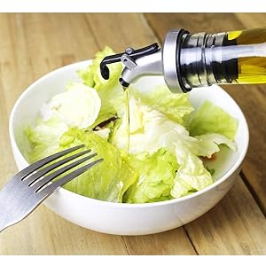 FOOD OIL GLASS BOTTLE FOR SALAD VEGGIES 