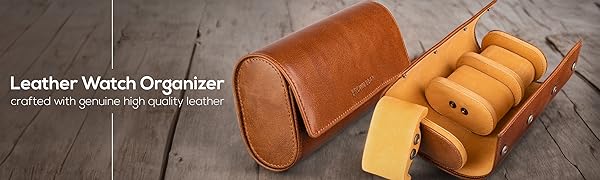 Leather Watch Organizer