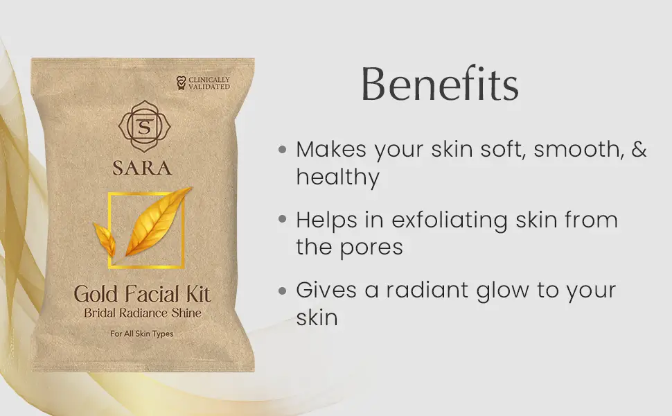 sara gold facial kit benefits