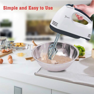 Easymart Electric Hand Mixer and Blenders with Chrome Beater and Dough Hook Stainless Steel SPN-REEF