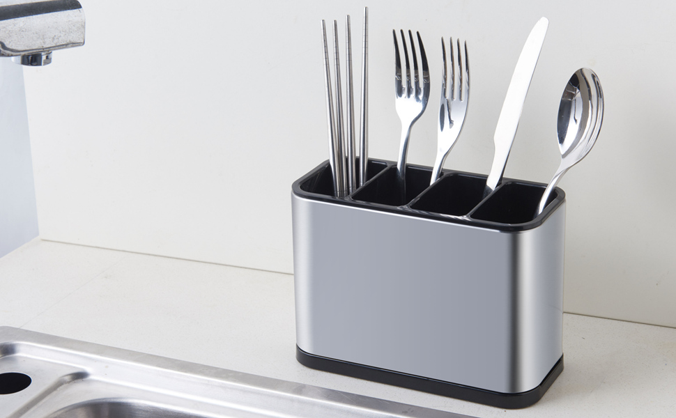 Stainless Steel Spoon Holder for Kitchen 