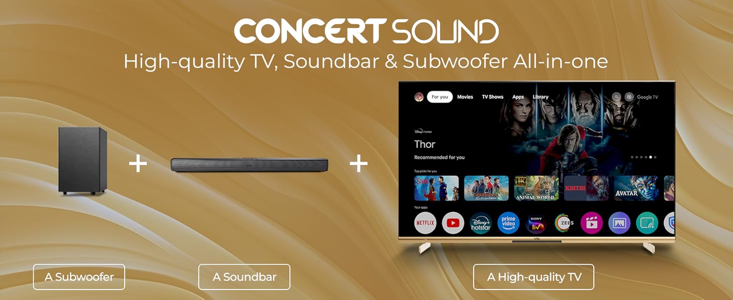 Concert Sound, Subwoofer, 2.1.2 Channel, Multi Channel