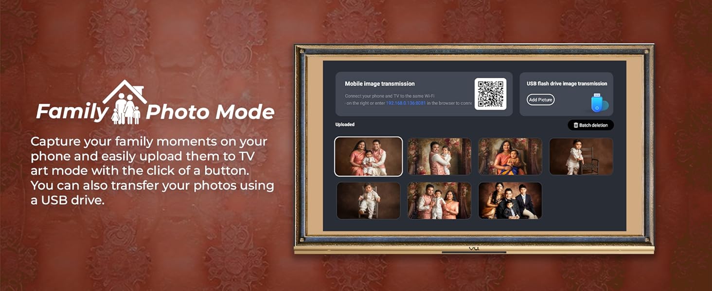 Family Photo Mode, Personalized Mode, Memory, Holidays