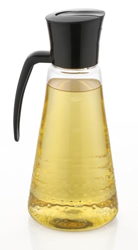 AADHIK Oil Bottle for Kitchen - Oil Dispenser 750 ml, Olive Oil And Vinegar Dispenser Bottle with Gravity Automatic Opening and Closing Bottle, Leakproof Spill Proof, Easy Refill