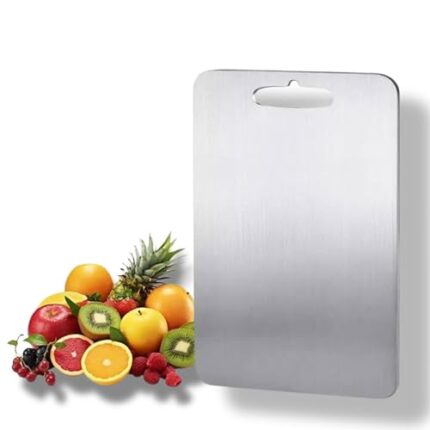 AB99 COLLECTION Steel Vegetable Chopping Cutting Board for Fruit Cutting Board for Kitchen Choping Board, Heavy Durable, Meat Chopping and Cutting Board (31 CM x 21 CM)