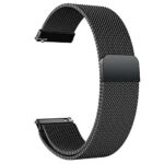 ACM Watch Strap Magnetic Loop 20mm compatible with Fire-Boltt Ninja Pro Max Smartwatch Luxury Metal Chain Band Black