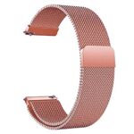 ACM Watch Strap Magnetic Loop Compatible with Fire-Boltt Phoenix Pro Bsw100 Smartwatch Luxury Metal Chain Band Rose Gold Pink