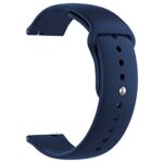 ACM Watch Strap Silicone Belt 22mm compatible with Noise Color Fit Ultra Smartwatch Sports Band Dark Blue