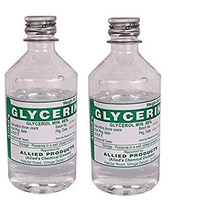 ALLIED Glycerin 200 Grams for Beauty Care and Skin Care (Pack Of 2)