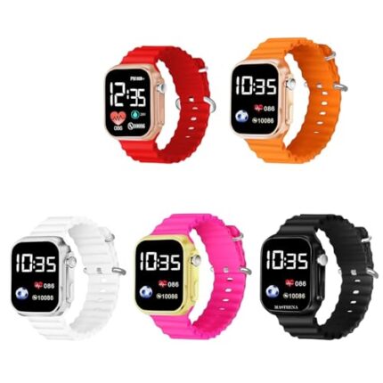 ALNA-TURA Led Watch Return Gifts 5Pcs Digital Watches Best Birthday Return Gifts, Watch Return Gifts In Bulk For Kids Baby Birthday FavoursMulti-Color Band|Return Gifts Watch For Childnres