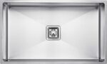 ARQUIN 30" x 18" x 10" Handmade MATT Finish Single Bowl Stainless Steel Kitchen Sinks/Kitchen Basin With Square Drainer and SS Fruit Basket