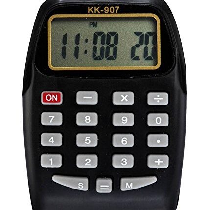 ARTLABEL Pack of 1 Unisex Silicone Calculator Digital Smart Led Wrist Watch for Boys, Girls & Kids(Black)