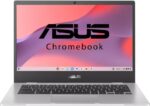 ASUS Chromebook Intel Celeron Dual Core N4500 - (4 GB/64 GB EMMC Storage/Chrome OS) CX1400CKA-EK0257 Chromebook (14 Inch, Transparent Silver, 1.47 Kg)