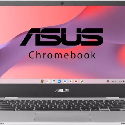 ASUS Chromebook Intel Celeron Dual Core N4500 - (4 GB/64 GB EMMC Storage/Chrome OS) CX1400CKA-EK0257 Chromebook (14 Inch, Transparent Silver, 1.47 Kg)