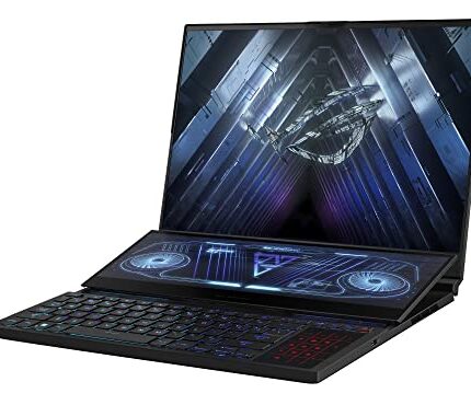 ASUS ROG Zephyrus Duo 16 Dual Screen Laptop, 16" (40.64 cm) UHD+/FHD+ 120Hz/240Hz/3ms, AMD Ryzen 9 6900HX, 16GB RTX 3080 Ti, Gaming Laptop (32GB/2TB SSD/Win 11/Office/Black/2.55 Kg), GX650RXZ-LB226WS