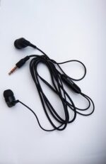 ATKiN 105 in Ear Wired Earphone with mic, HD Sound, 3.5 mm Audio Jack, 10 mm Drivers, Lightweight (Black) (Black)