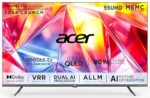 Acer 139 cm (55 inches) Super Series 4K Ultra HD Smart QLED Google TV AR55QDXGU2875AT (Black) 2024 Model