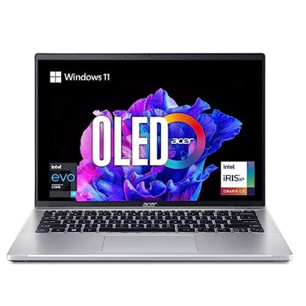 Acer Swift Go OLED Display Thin and Light Premium Laptop Intel Core i5 13th Gen (16GB/ 512 GB SSD/Windows 11 Home/MS Office Home and Student) Sunshiny Gold, SFG14-71, 35.56 cm (14.0 Inch)