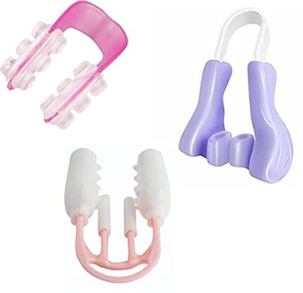 AlexVyan Certified 3 pcs Pink,Purple and Special Nose Up Clip Shaping Lifting Bridge Straightening Purple Nose Up Beauty Clip High Lifting Clipper Correction Shaper For Shaping Beauty Tool