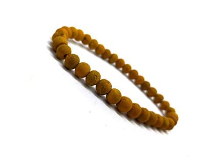 Astroghar Natural Turmeric Haldi Bracelet Turmeric Rosary Haldi Mala